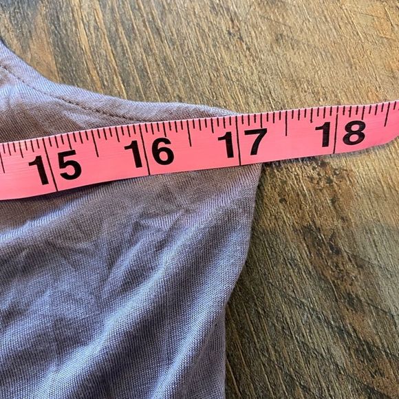 Kische Lavender Tank Small Cowl Crinkle Neckline - Picture 5 of 8